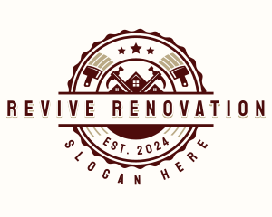 Renovation - Hammer Painting Renovation logo design