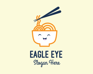 Happy Bowl Noodles logo design