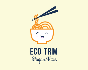 Happy Bowl Noodles logo design