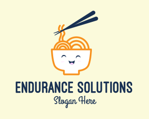 Happy Bowl Noodles logo design