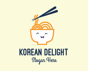 Korean - Happy Bowl Noodles logo design