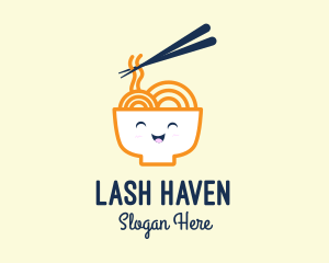 Happy Bowl Noodles logo design