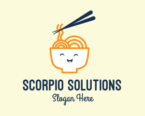 Happy Bowl Noodles logo design