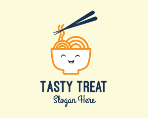 Buffet - Happy Bowl Noodles logo design