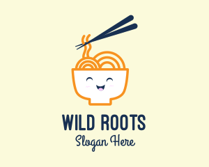 Happy Bowl Noodles logo design