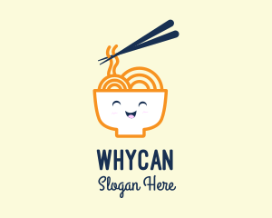 Cooking - Happy Bowl Noodles logo design