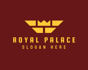 Royalty Crown Wings logo design