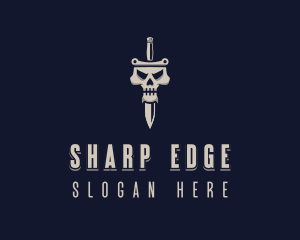 Knife - Knife Skull Weapon logo design