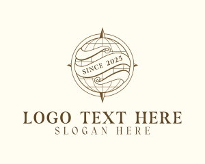 Navigation - Compass Globe Navigation logo design