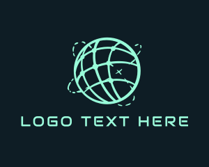 Shipping - Digital Globe Travel Navigation logo design