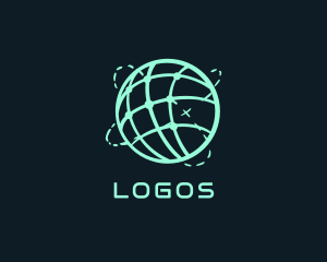 Planet - Digital Globe Travel Navigation logo design