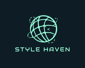 Shipping - Digital Globe Travel Navigation logo design
