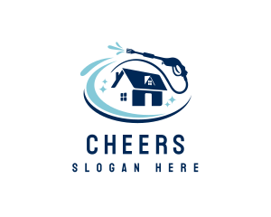 Presasure Cleaning - Pressure Washer Household logo design