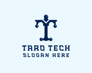 Tech Firm Letter T logo design