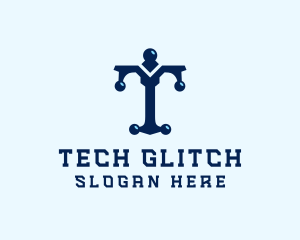 Tech Firm Letter T logo design