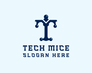 Tech Firm Letter T logo design