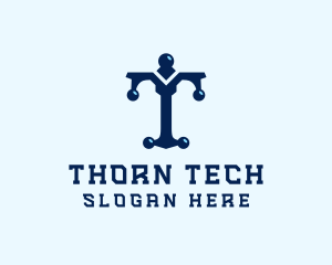 Tech Firm Letter T logo design