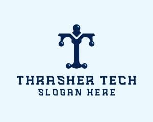 Tech Firm Letter T logo design