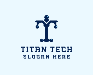 Tech Firm Letter T logo design