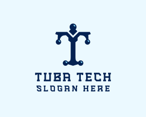 Tech Firm Letter T logo design