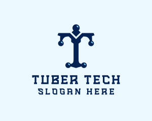 Tech Firm Letter T logo design