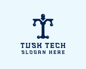 Tech Firm Letter T logo design