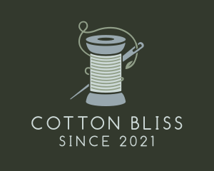 Cotton - Crochet Yarn Thread Spool logo design