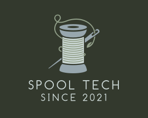 Spool - Crochet Yarn Thread Spool logo design