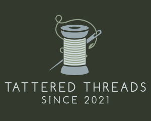 Crochet Yarn Thread Spool logo design