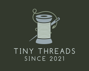 Crochet Yarn Thread Spool logo design