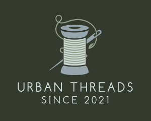 Crochet Yarn Thread Spool logo design