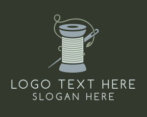 Crochet Yarn Thread Spool Logo