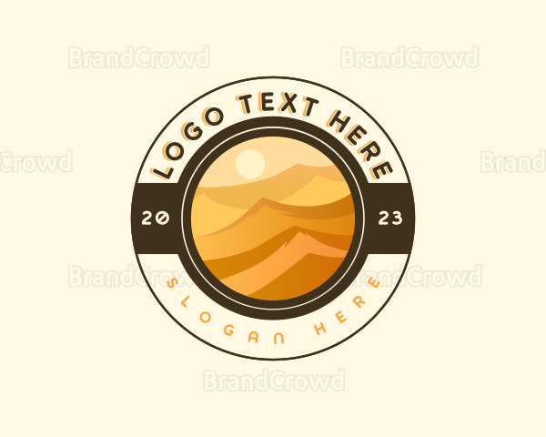 Desert Dune Landscape Logo