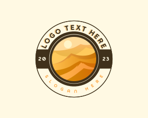 Desert - Desert Dune Landscape logo design