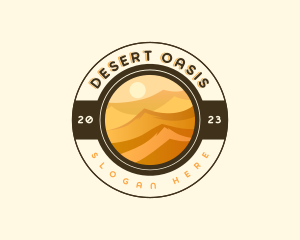 Desert Dune Landscape logo design