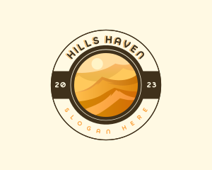 Desert Dune Landscape logo design