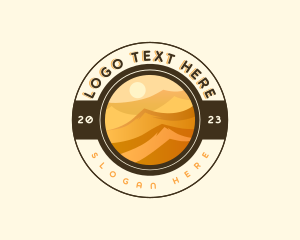 Tour - Desert Dune Landscape logo design