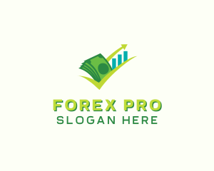 Forex - Money Cash Trend logo design