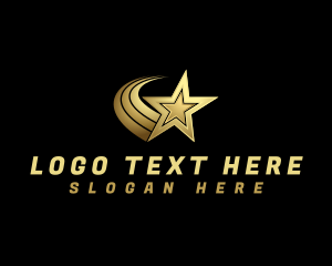 Famous - Celebrity Star Swoosh logo design