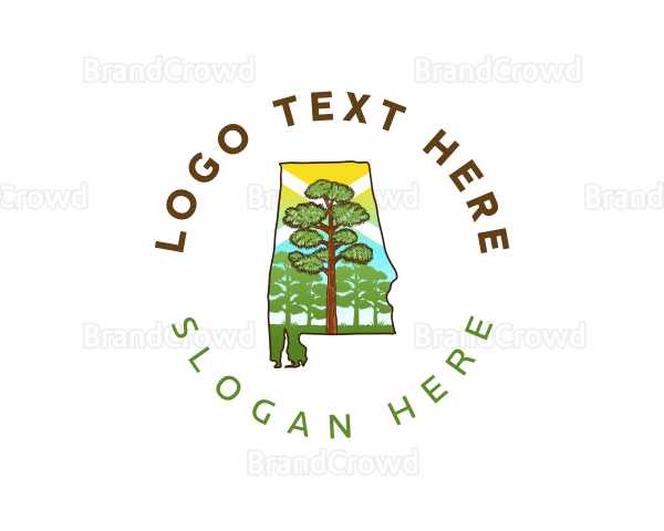 Alabama Pine Forest Logo