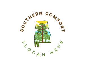 Alabama Pine Forest logo design