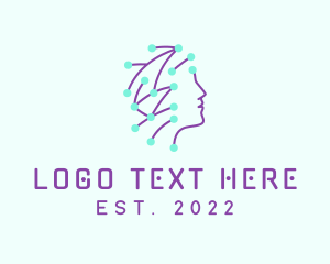 Purple - AI Tech Programming logo design