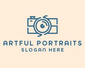 Portrait - Camera Studio Photography logo design