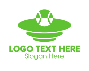 Tennis - Green Tennis Court logo design