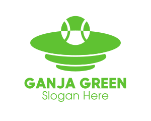 Green Tennis Court logo design