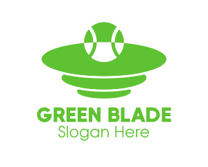 Green Tennis Court logo design