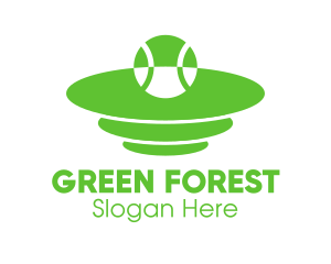 Green Tennis Court logo design