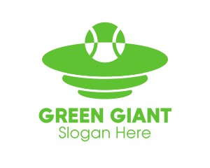 Green Tennis Court logo design