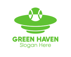 Green Tennis Court logo design