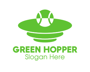 Green Tennis Court logo design